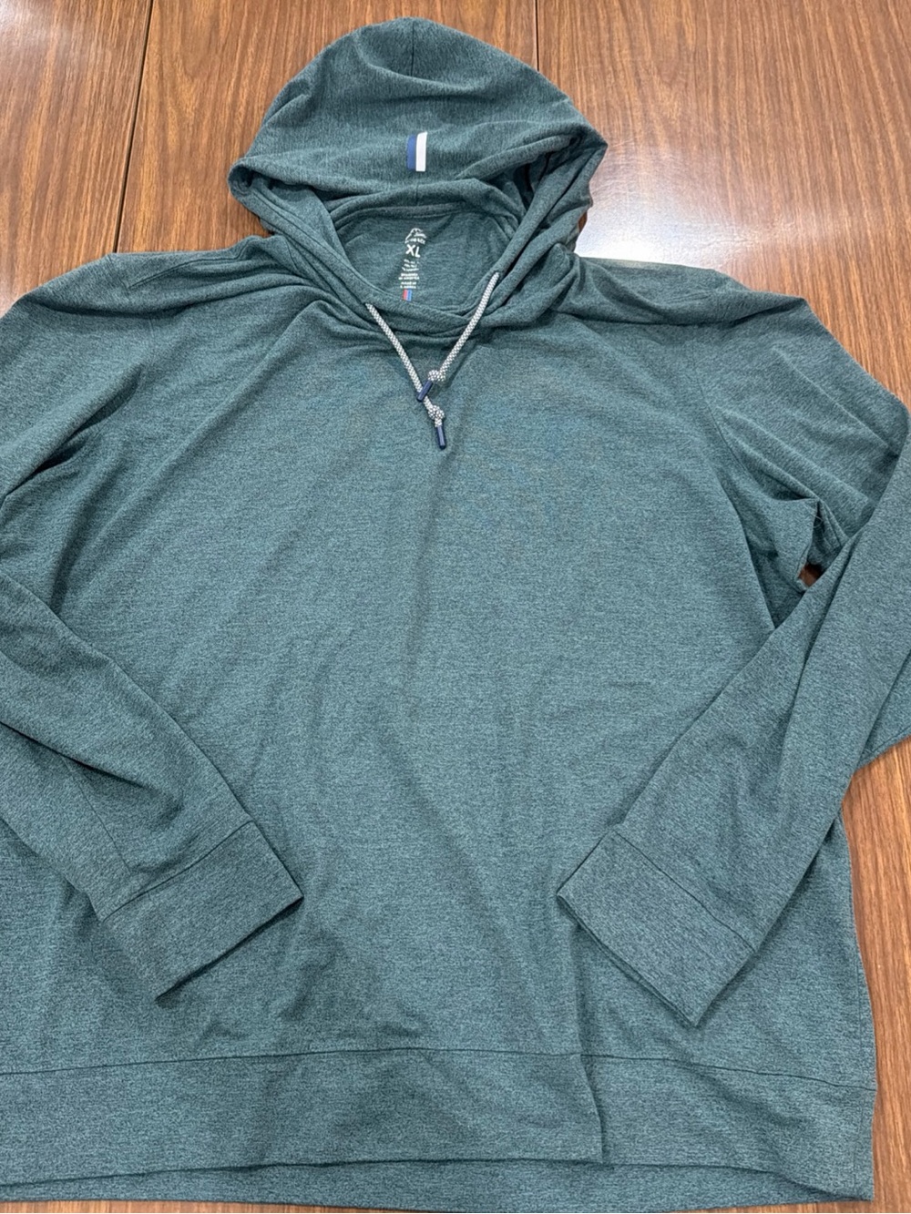 Rhoback Hesi Performance Hoodie Men’s XL Heather Green Pullover Golf VSoft
